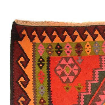 Runner Kelim Rug - Old - 330 x 155 cm - multicolored