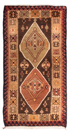 Runner Kelim Rug - Old - 310 x 180 cm - multicolored