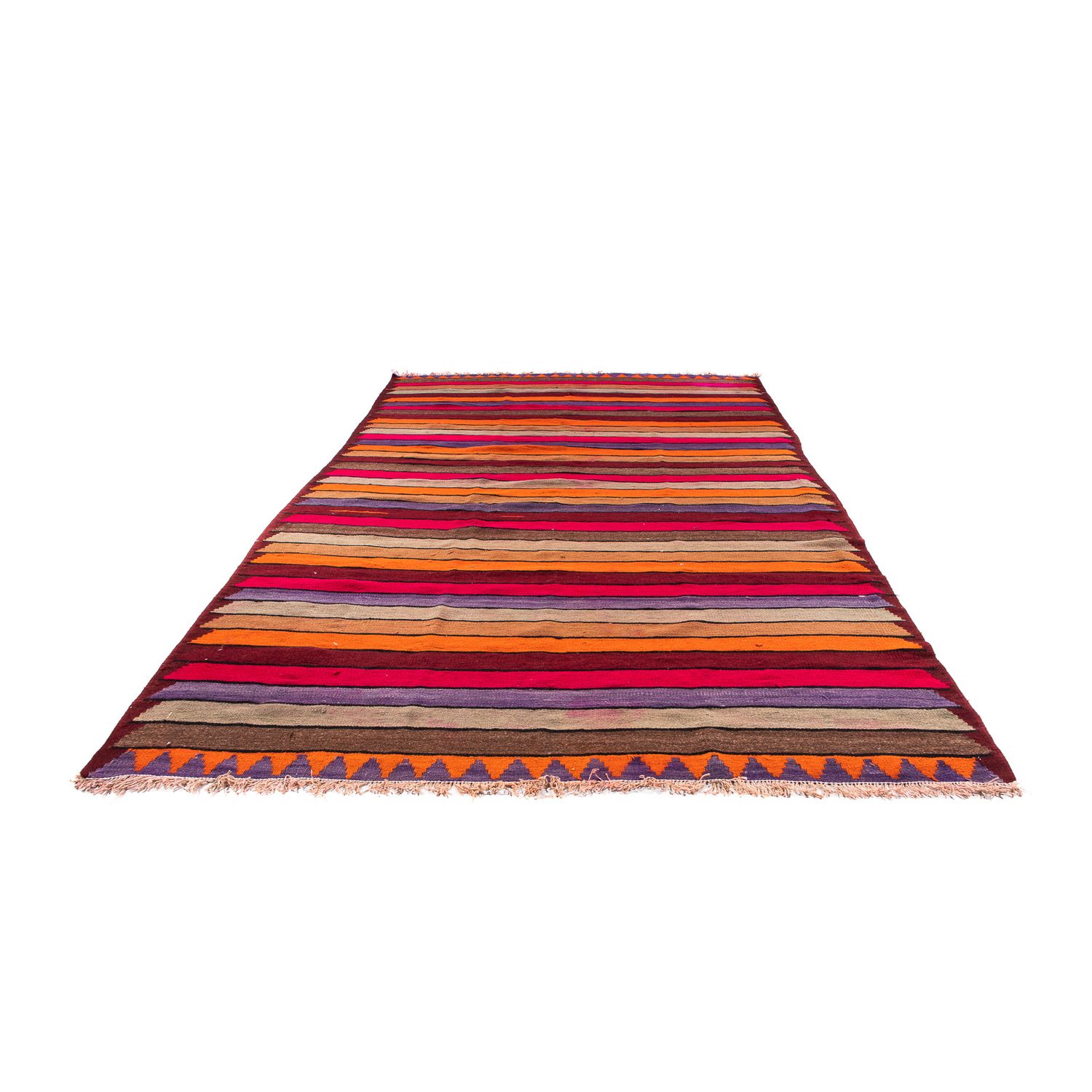 Runner Kelim Rug - Old - 355 x 125 cm - multicolored