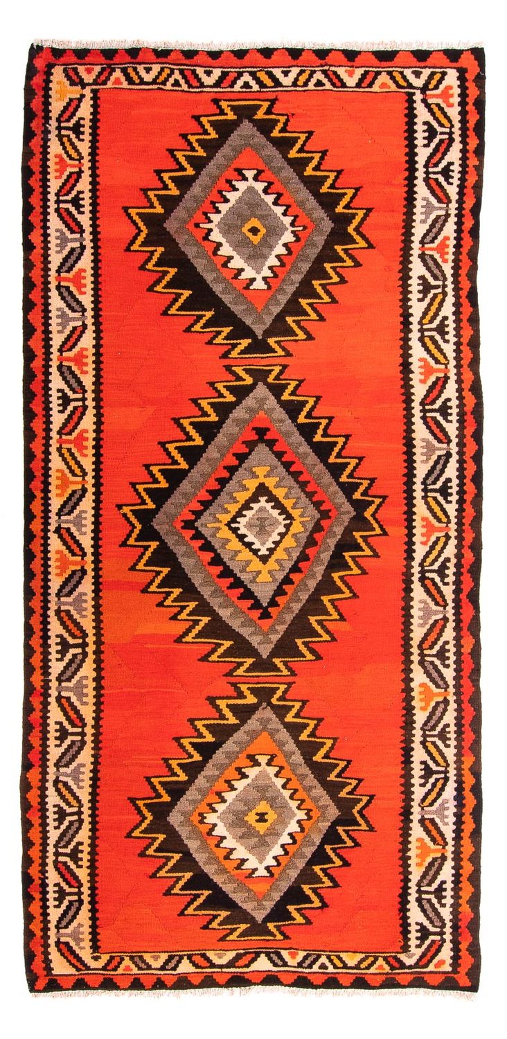 Runner Kelim Rug - Old - 275 x 140 cm - multicolored