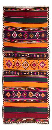 Runner Kelim Rug - Old - 355 x 150 cm - multicolored