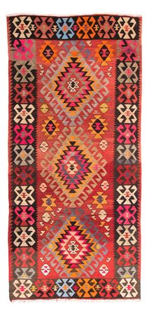 Runner Kelim Rug - Old - 350 x 150 cm - multicolored