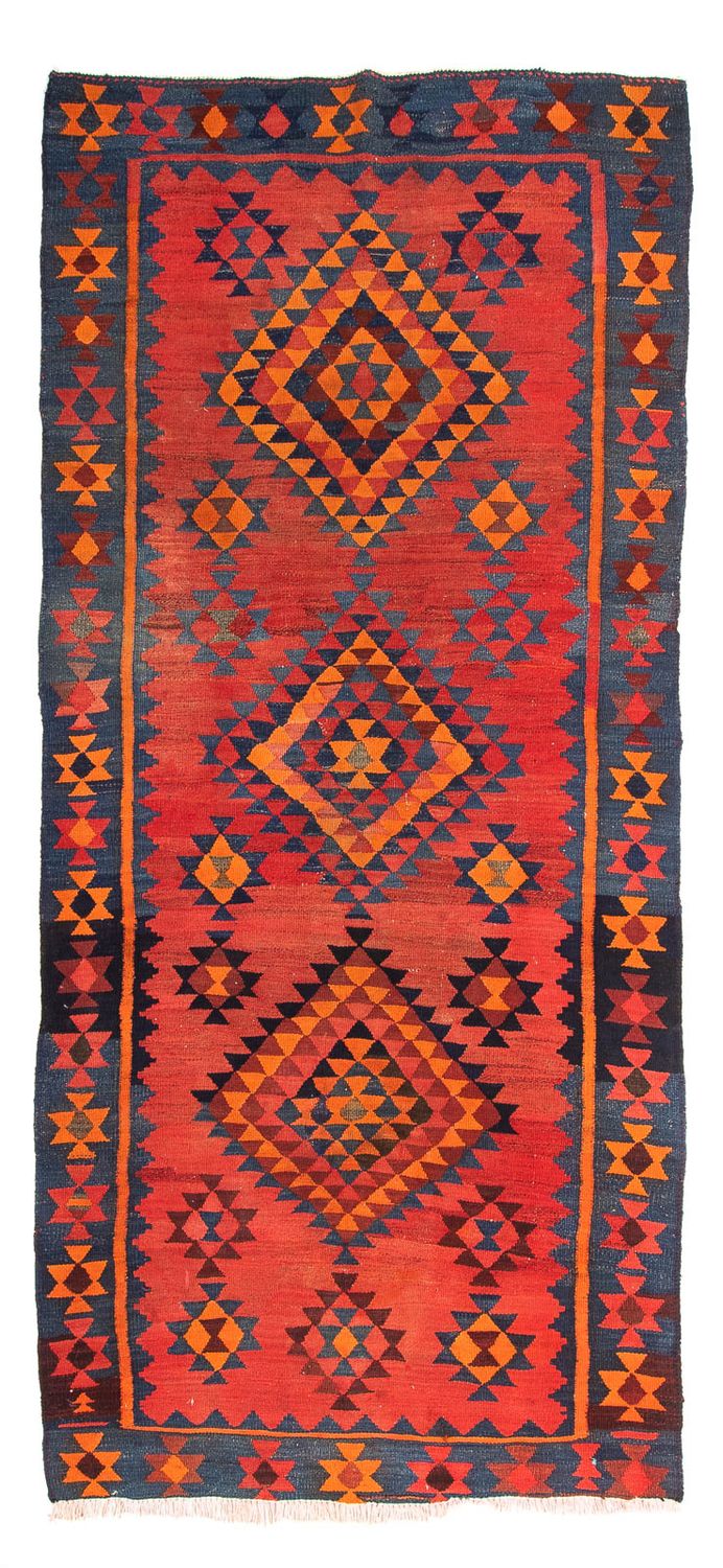 Runner Kelim Rug - Old - 220 x 195 cm - multicolored