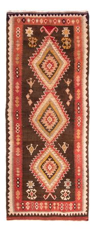 Runner Kelim Rug - Old - 310 x 140 cm - multicolored