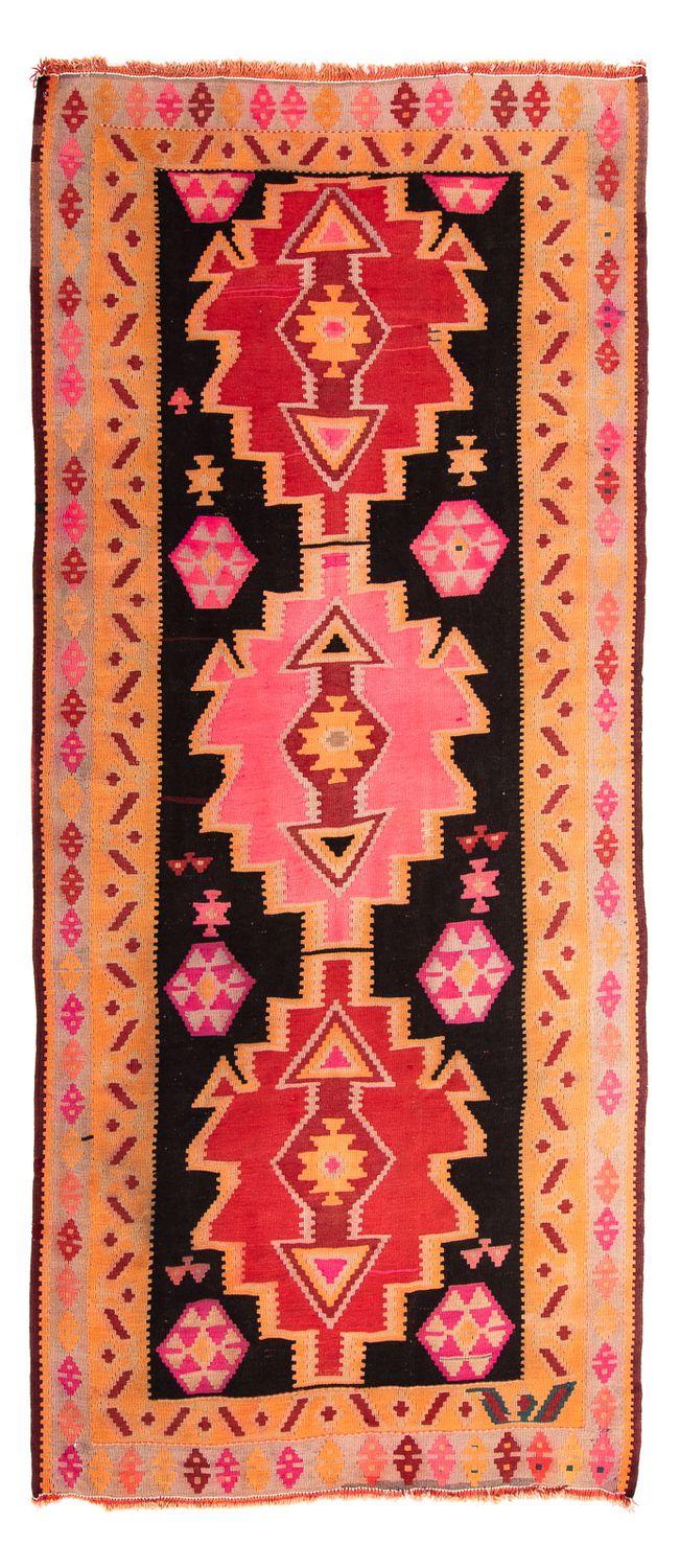 Runner Kelim Rug - Old - 330 x 150 cm - multicolored