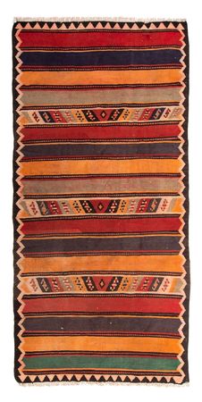 Runner Kelim Rug - Old - 310 x 150 cm - multicolored