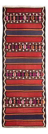 Runner Kelim Rug - Old - 380 x 135 cm - multicolored