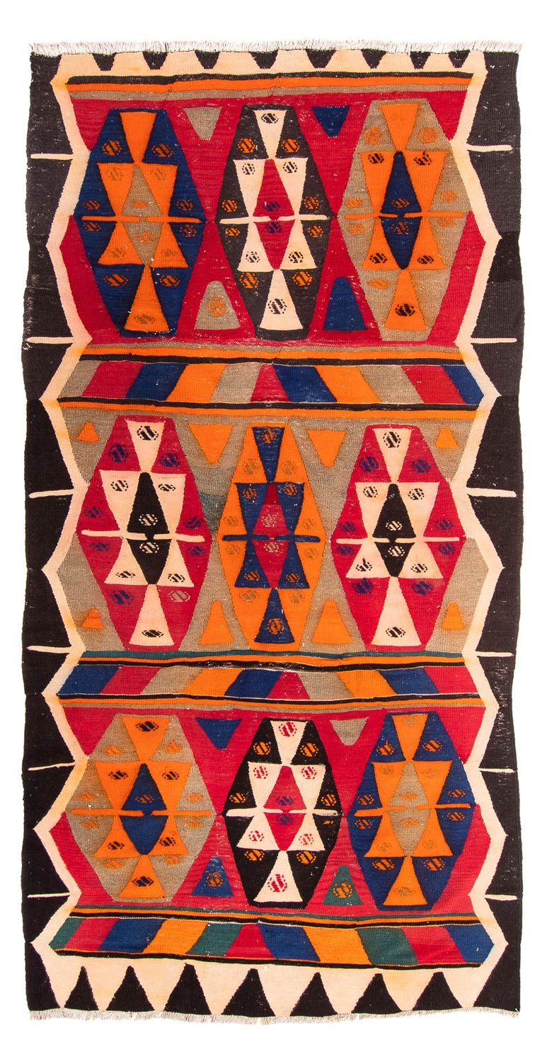 Runner Kelim Rug - Old - 300 x 160 cm - multicolored