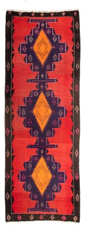 Runner Kelim Rug - Old - 385 x 150 cm - multicolored