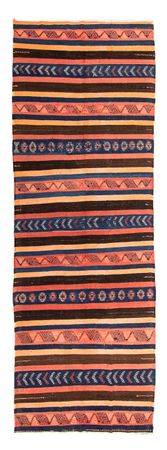 Runner Kelim Rug - Old - 345 x 130 cm - multicolored