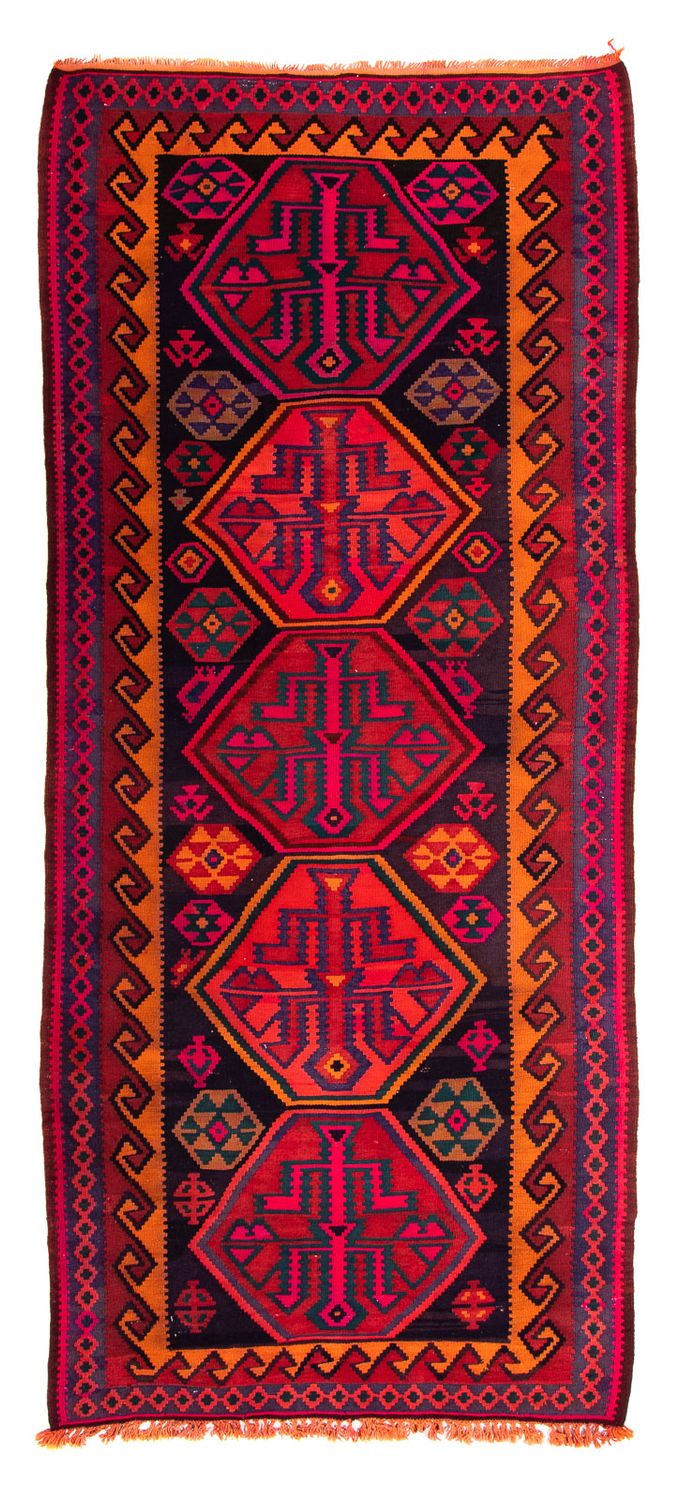 Runner Kelim Rug - Old - 345 x 150 cm - multicolored