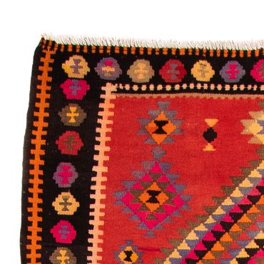 Runner Kelim Rug - Old - 400 x 155 cm - multicolored