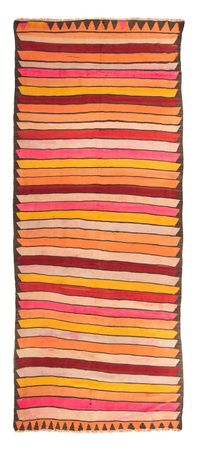 Runner Kelim Rug - Old - 370 x 160 cm - multicolored