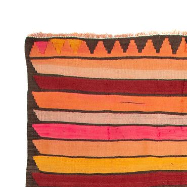 Runner Kelim Rug - Old - 370 x 160 cm - multicolored