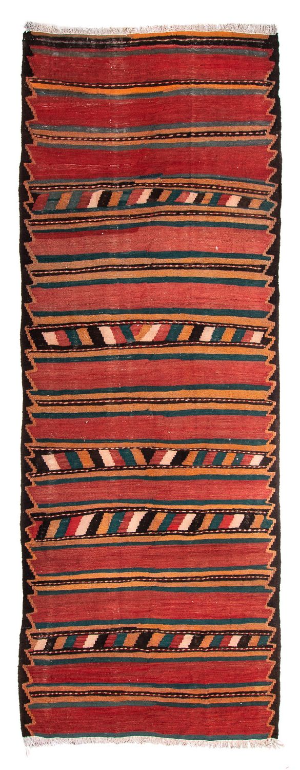 Runner Kelim Rug - Old - 375 x 145 cm - multicolored