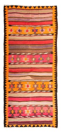 Runner Kelim Rug - Old - 340 x 150 cm - multicolored