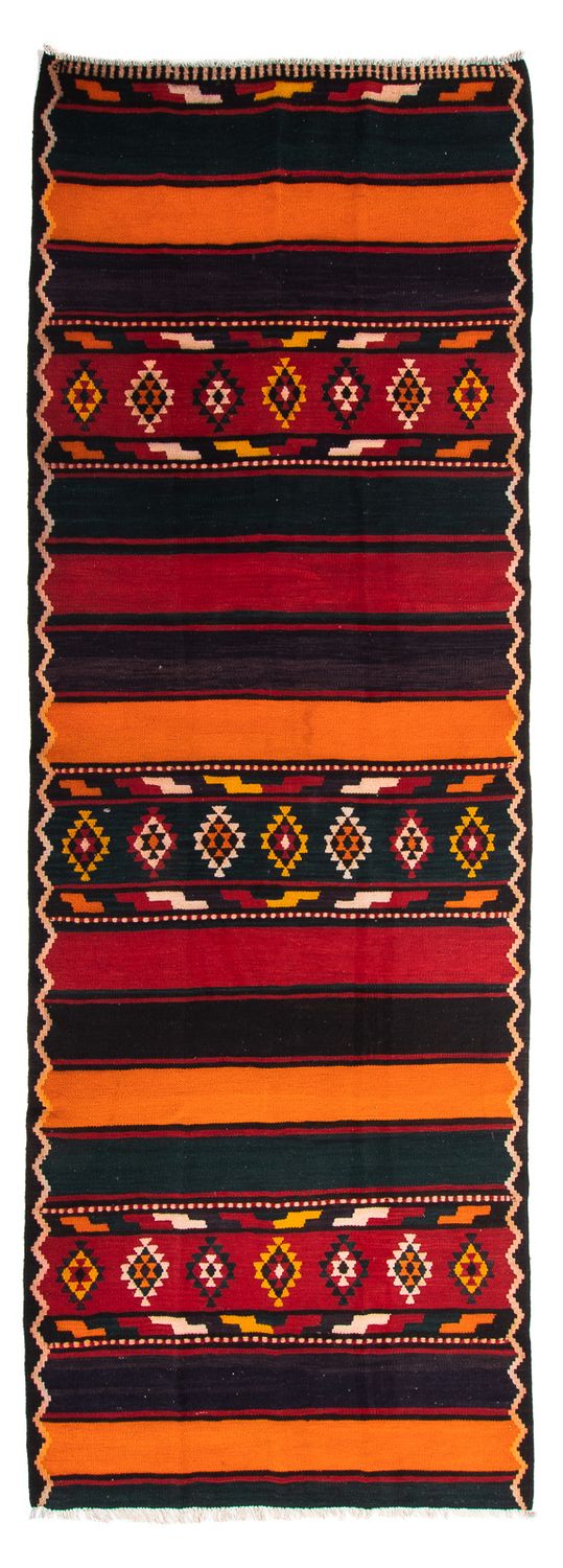 Runner Kelim Rug - Old - 340 x 140 cm - multicolored