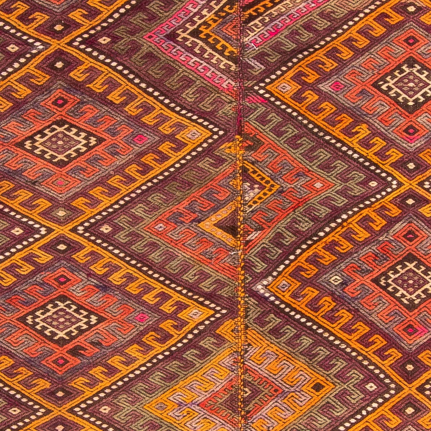 Runner Kelim Rug - Old - 370 x 140 cm - multicolored