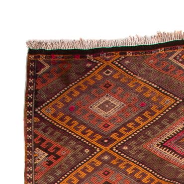 Runner Kelim Rug - Old - 370 x 140 cm - multicolored