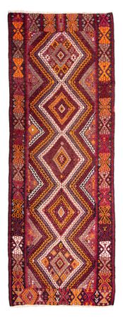 Runner Kelim Rug - Old - 375 x 140 cm - multicolored