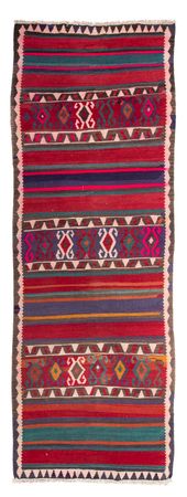 Runner Kelim Rug - Old - 370 x 140 cm - multicolored