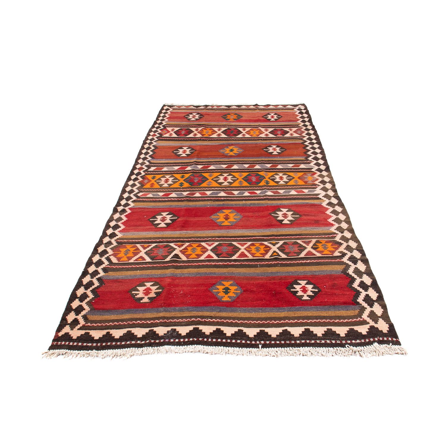 Runner Kelim Rug - Old - 300 x 160 cm - multicolored