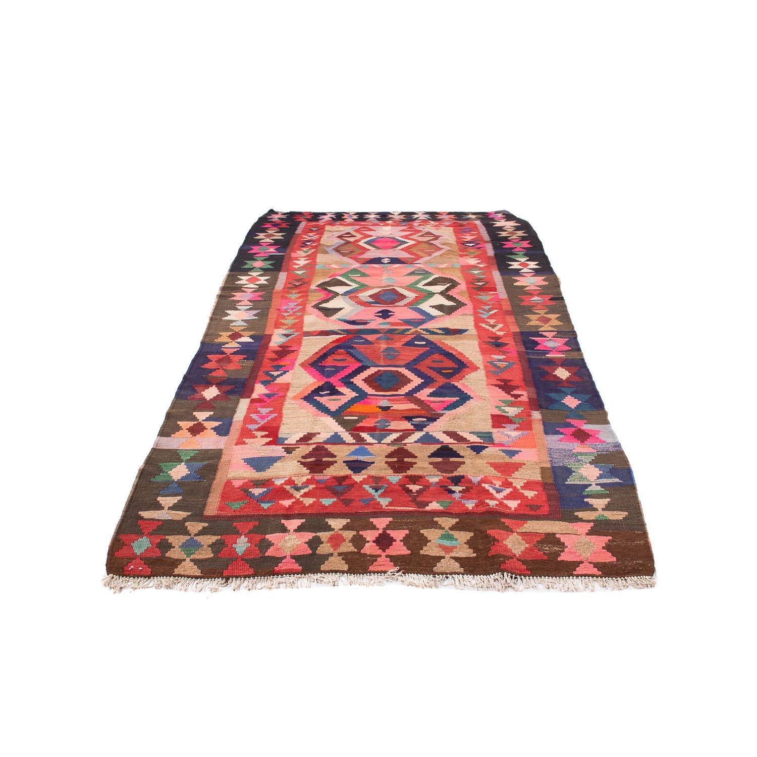 Runner Kelim Rug - Old - 300 x 150 cm - multicolored