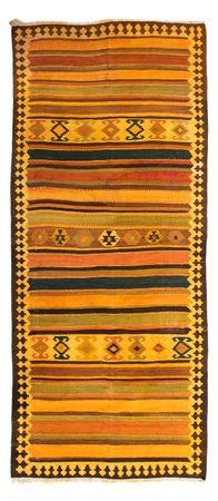 Runner Kelim Rug - Old - 355 x 160 cm - multicolored