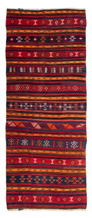 Runner Kelim Rug - Old - 325 x 130 cm - multicolored