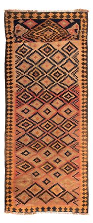 Runner Kelim Rug - Old - 330 x 145 cm - multicolored