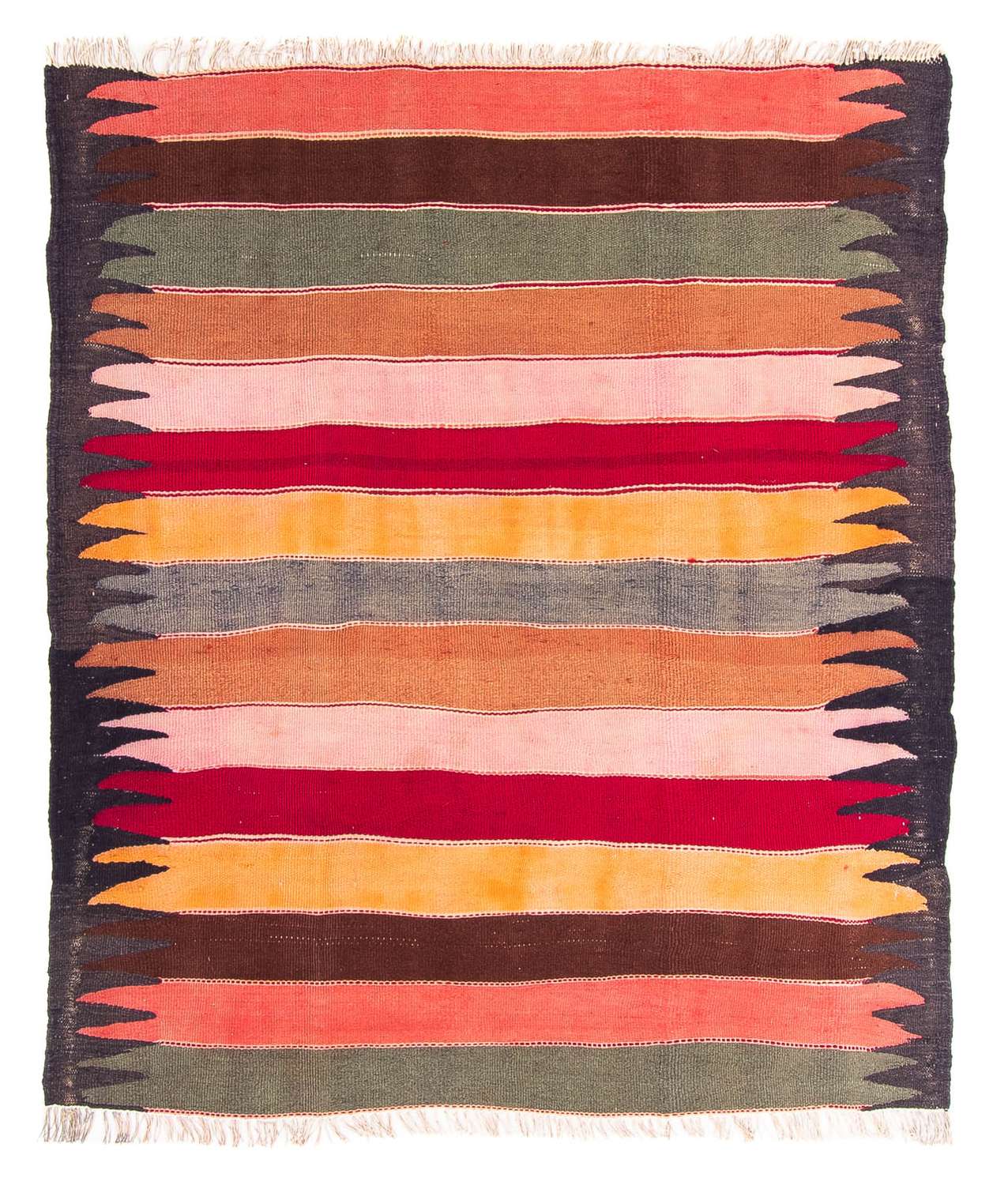 Kelim Rug - Old - 160 x 130 cm - multicolored