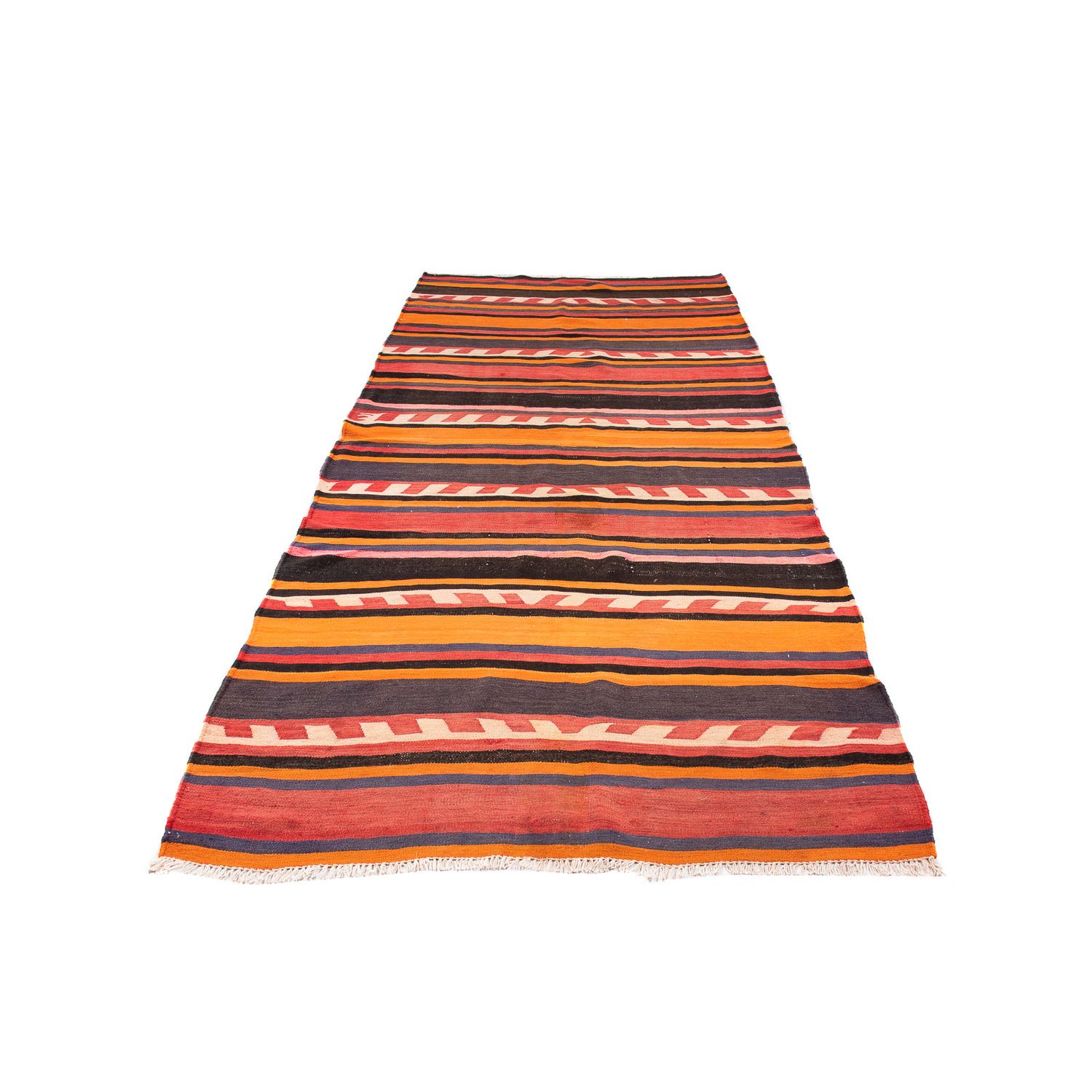 Runner Kelim Rug - Old - 295 x 120 cm - multicolored