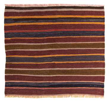 Kelim Rug - Old square  - 155 x 135 cm - multicolored