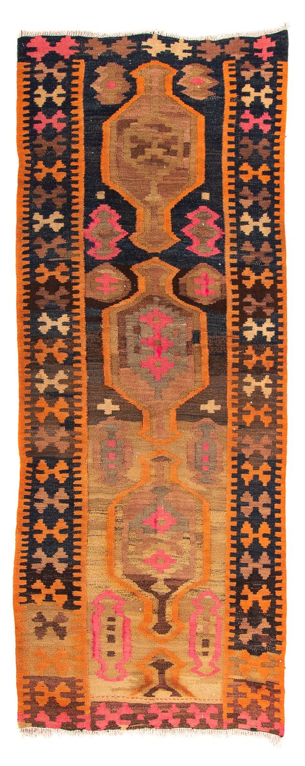 Runner Kelim Rug - Old - 245 x 110 cm - multicolored