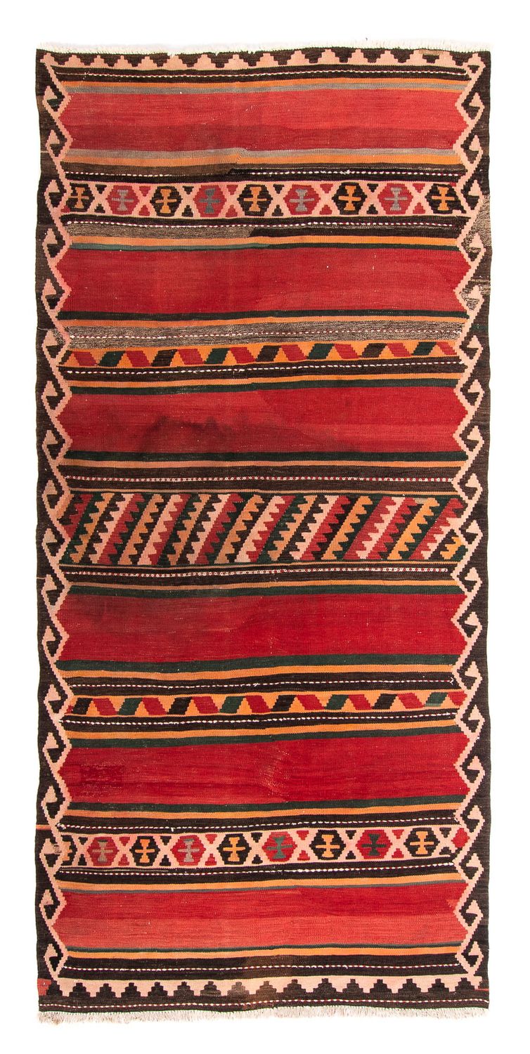 Runner Kelim Rug - Old - 285 x 140 cm - multicolored