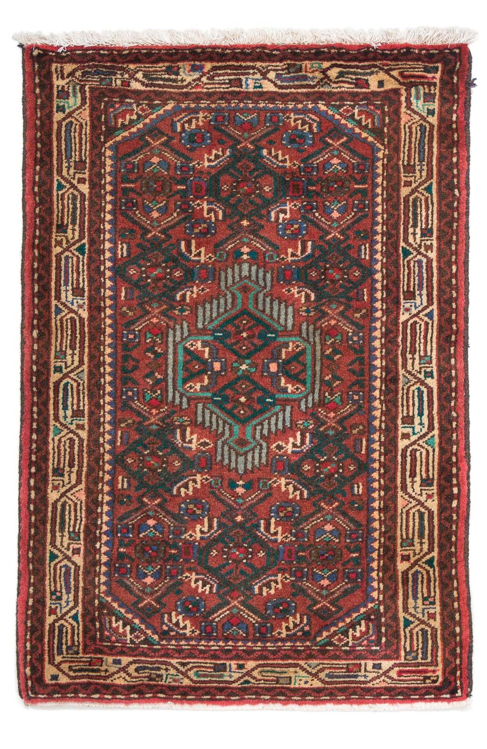 Perser Rug - Nomadic - 96 x 63 cm - dark red