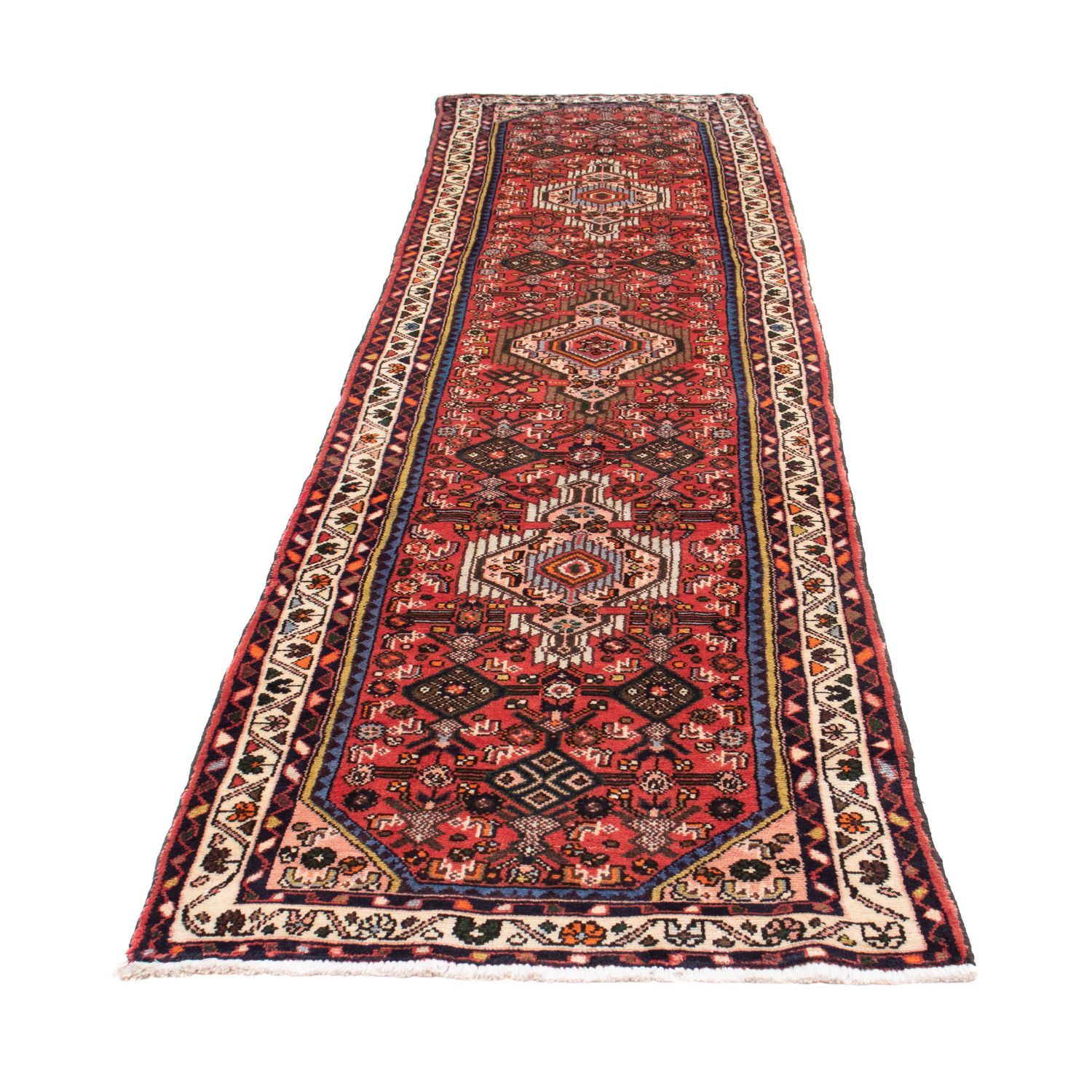 Runner Perser Rug - Nomadic - 343 x 83 cm - dark red