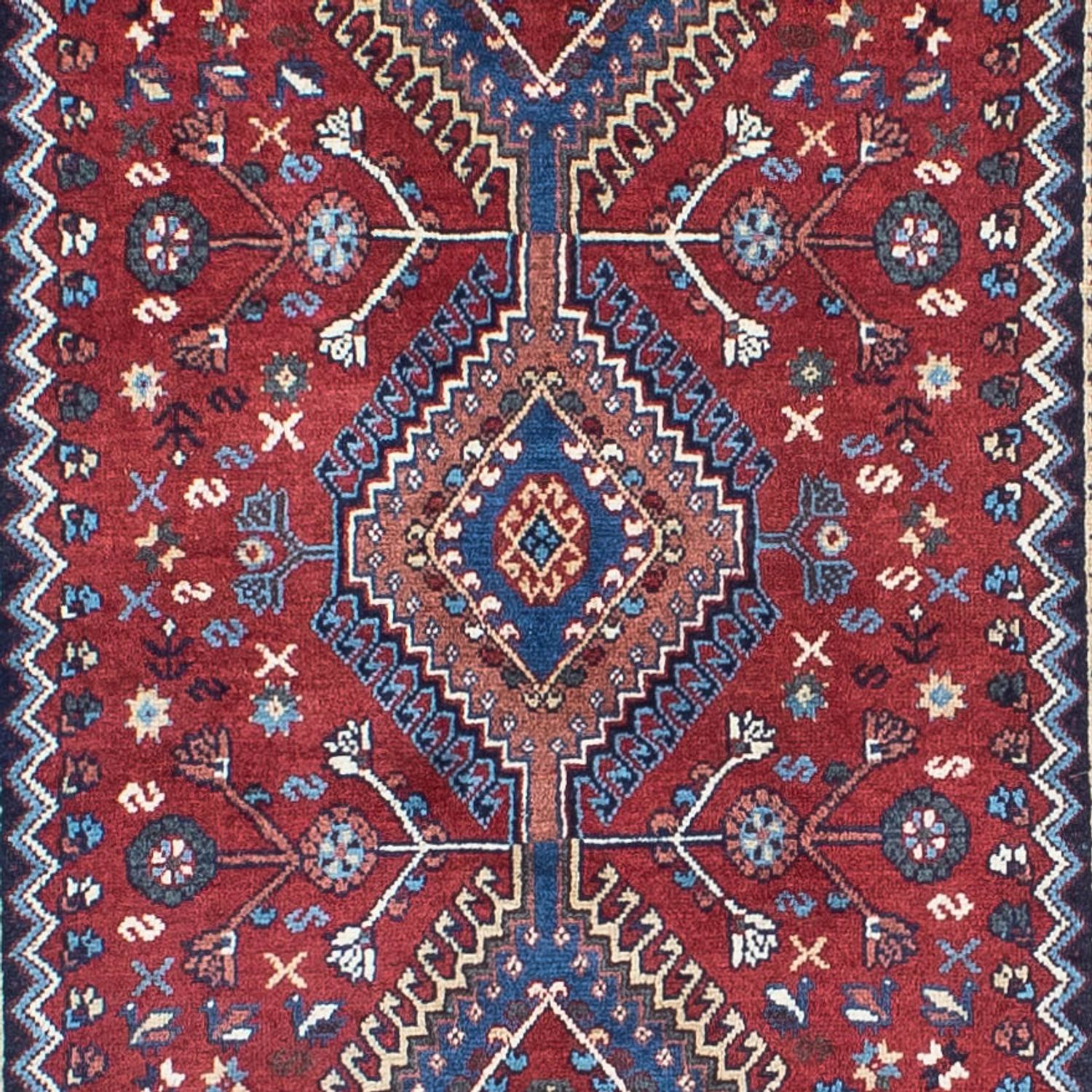 Runner Perser Rug - Bidjar - 293 x 82 cm - dark red