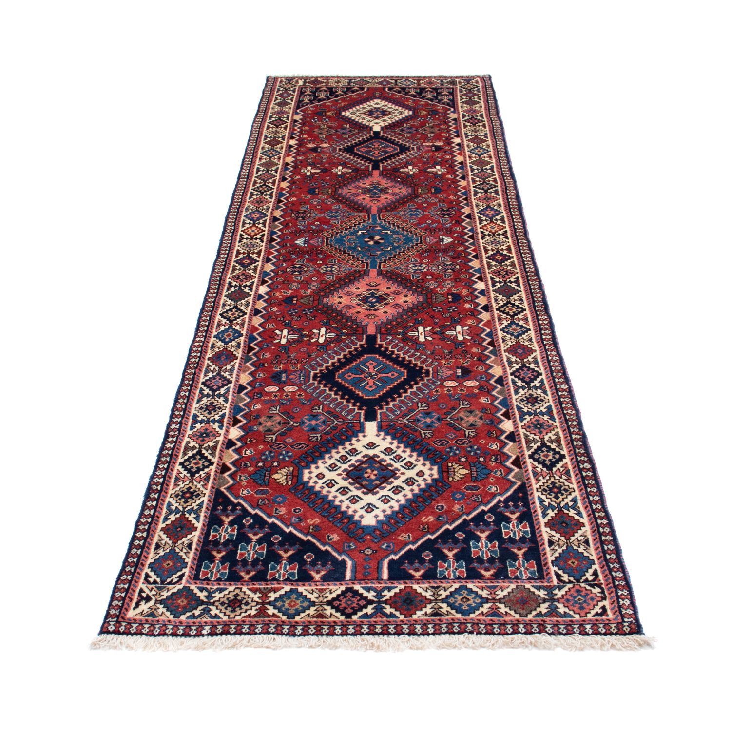 Runner Perser Rug - Nomadic - 283 x 80 cm - dark red