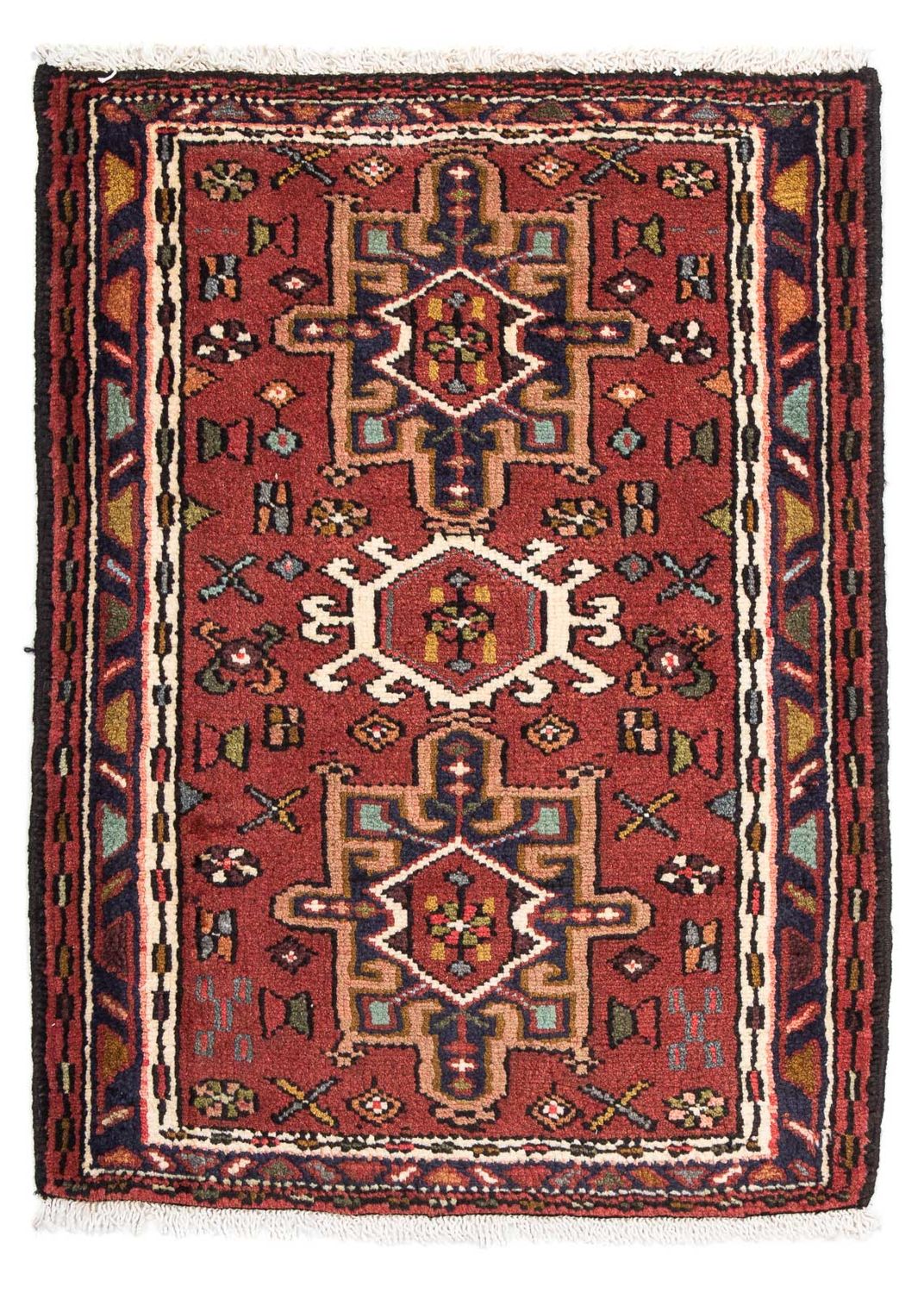 Perser Rug - Nomadic - 100 x 73 cm - dark red