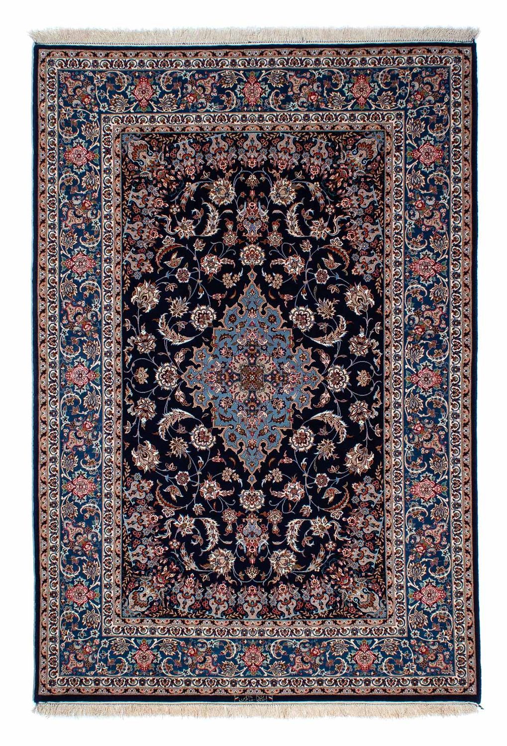 Perser Rug - Isfahan - Premium - 218 x 145 cm - dark blue