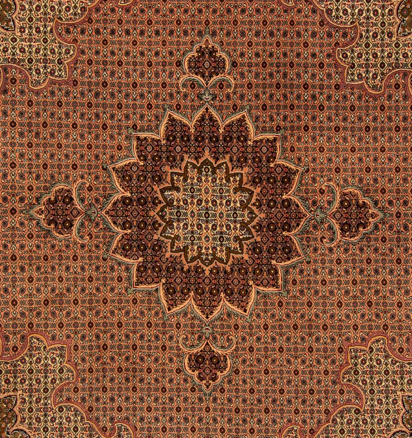 Perser Rug - Tabriz square  - 206 x 206 cm - brown