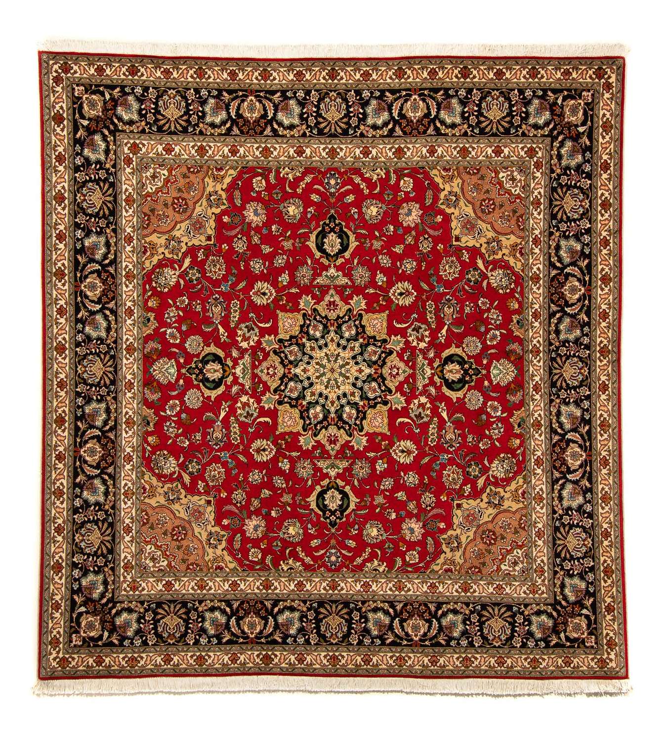Perser Rug - Tabriz - Royal square  - 208 x 200 cm - red