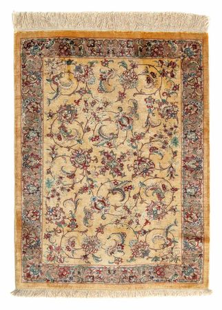 Perser Rug - Ghom - 82 x 59 cm - light brown