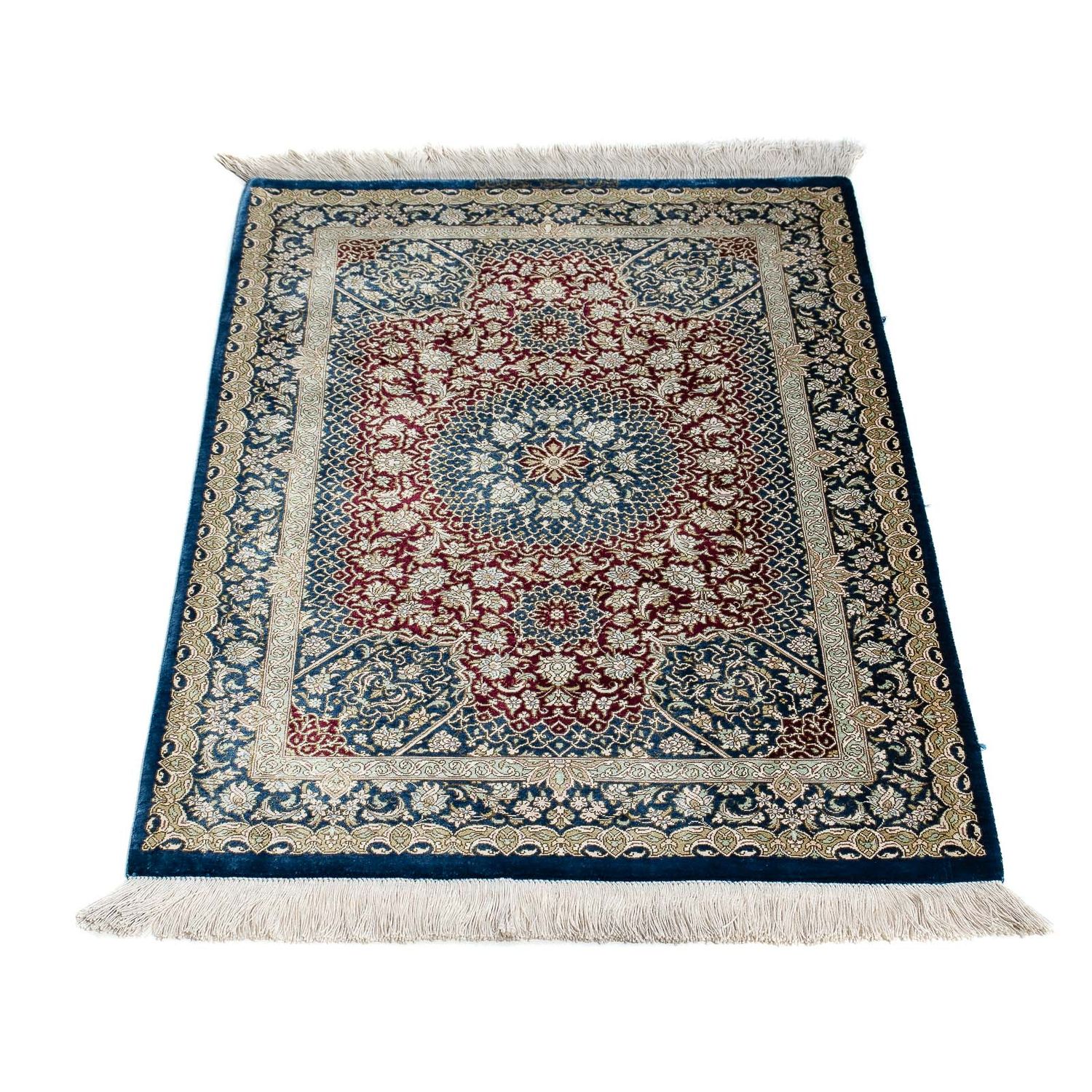 Perser Rug - Ghom - 92 x 61 cm - dark blue