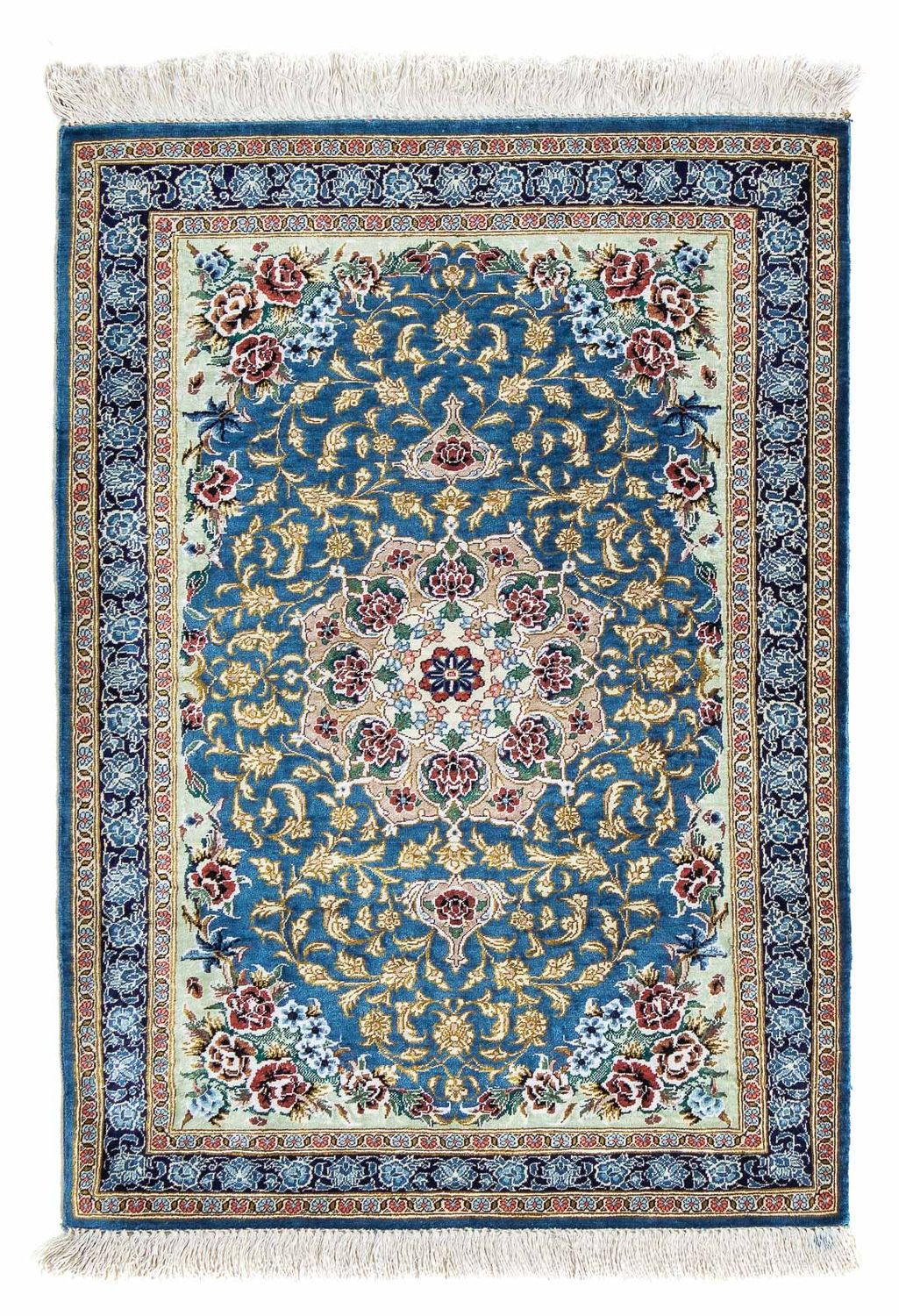 Perser Rug - Ghom - 86 x 60 cm - blue