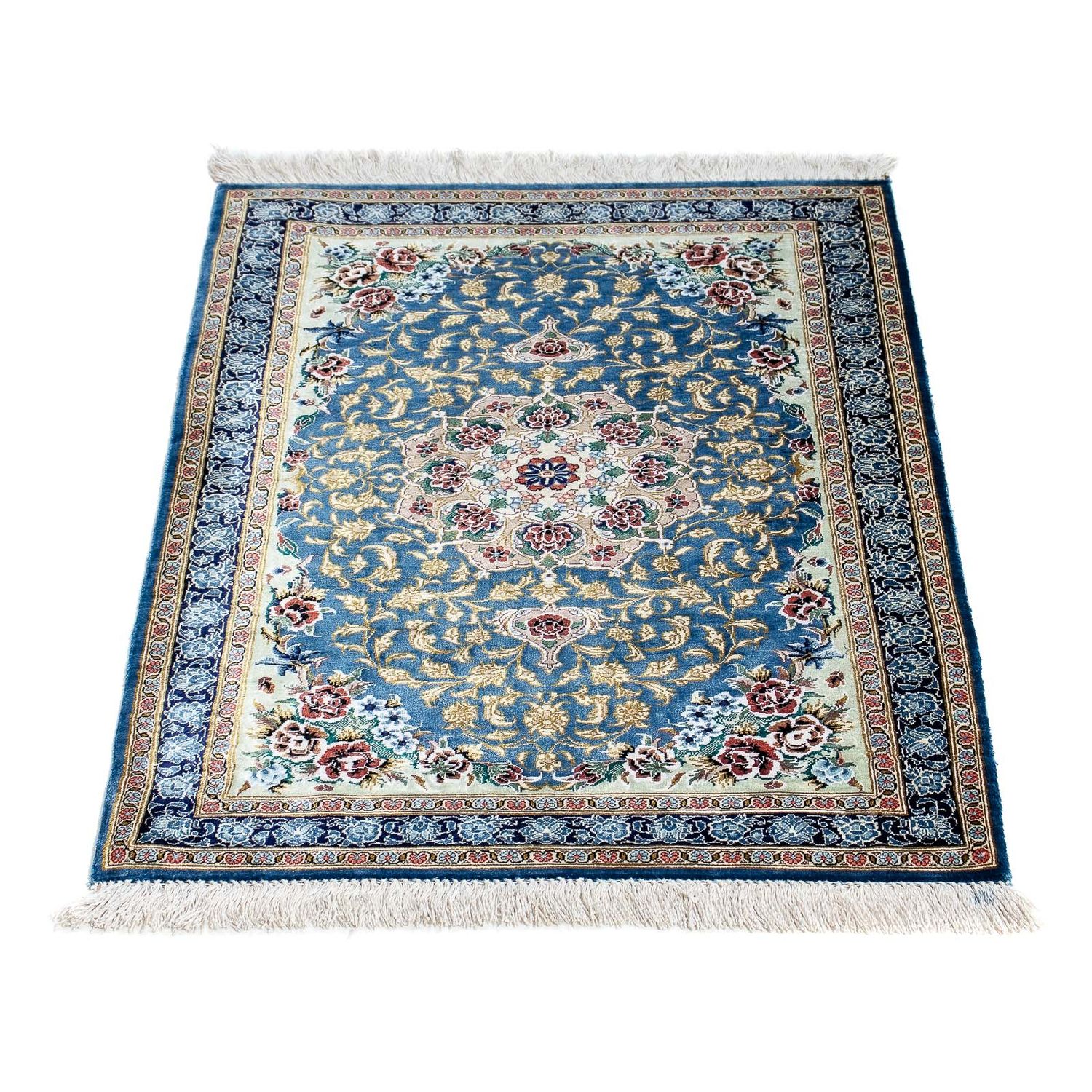 Perser Rug - Ghom - 86 x 60 cm - blue