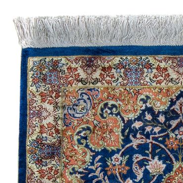 Perser Rug - Ghom - 78 x 55 cm - dark blue