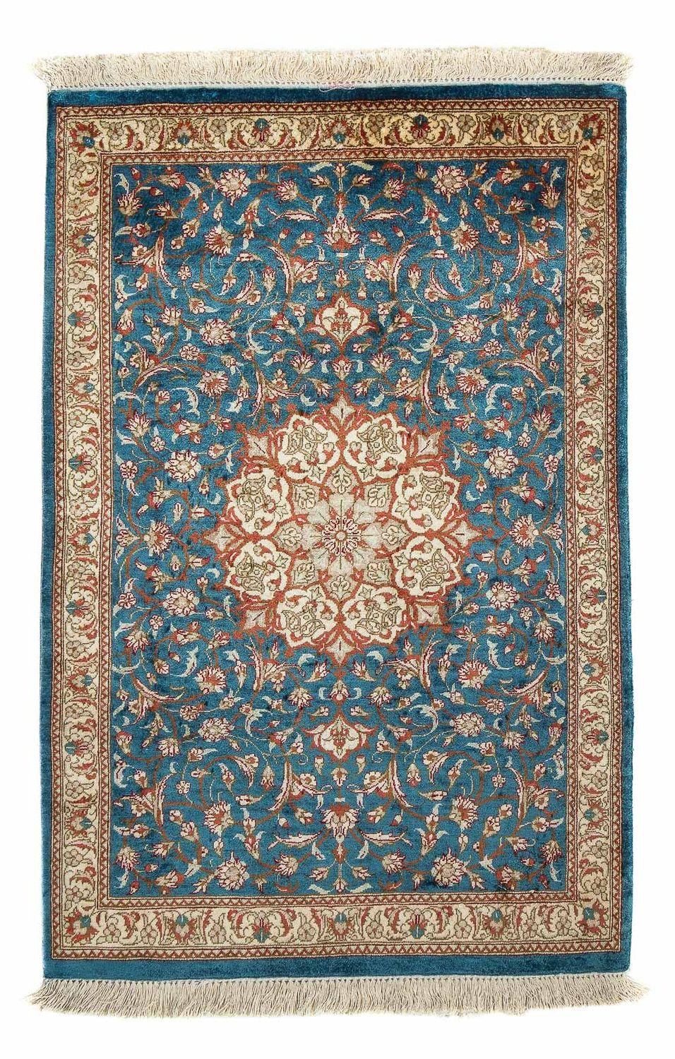 Perser Rug - Ghom - 94 x 58 cm - blue