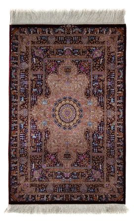 Perser Rug - Ghom - 90 x 62 cm - dark blue